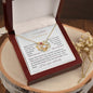 To my radiant Soulmate - Love Knot Necklace - I love you endlessly