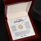 To My Beautiful Daughter - Love Knot Necklace - Love, Mom
