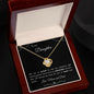 To our Daughter - Love Knot Necklace - love Mom and Dad