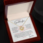 To my Granddaughter - Love Knot Necklace - Grandma