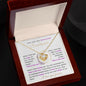 You are my Beautiful Soulmate -Love Knot Necklace-I love you forever