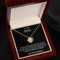 To My Wife - Love Knot Necklace - Your Husband