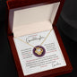To my Granddaughter - Love Knot Necklace - Grandma