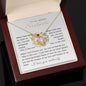 To my radiant Soulmate - Love Knot Necklace - I love you endlessly