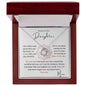 To my Daughter - Love Knot Necklace - Mom