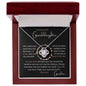 To my Granddaughter - Love Knot Necklace - Grandma
