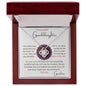 To my Granddaughter - Love Knot Necklace - Grandma