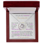 You are my Beautiful Soulmate -Love Knot Necklace-I love you forever