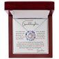 To my Granddaughter - Love Knot Necklace - Grandma