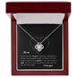 Mom - Love Knot Necklace - I love you
