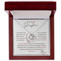 To my Daughter - Love Knot Necklace - Mom