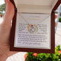 To my radiant Soulmate - Love Knot Necklace - I love you endlessly