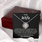 To My Wife - Love Knot Necklace - Your Husband