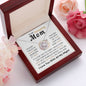 To My Amazing Mom - Love Knot Necklace - I Love You With All My Might!