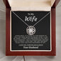 To My Wife - Love Knot Necklace - Your Husband