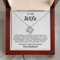 To My Wife - Love Knot Necklace - Your Husband