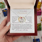 To my radiant Soulmate - Love Knot Necklace - I love you endlessly
