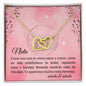Nieta - Interlocking Hearts Necklace - abuela y abuelo