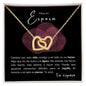 Para mi Esposa - Interlocking Hearts Necklace - tu esposo