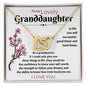 To my Lovely Granddaughter - Interlocking Hearts Necklace - I love you