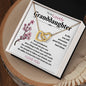To my Lovely Granddaughter - Interlocking Hearts Necklace - I love you