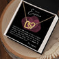 Para mi Esposa - Interlocking Hearts Necklace - tu esposo
