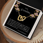 To my Grandma - Interlocking Hearts Necklace - your granddaughter