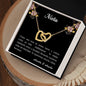 Nieta - Interlocking Hearts Necklace - abuela y abuelo