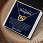 To my Daughter - Interlocking Hearts necklace - your Dad