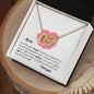 Mom - Interlocking Hearts Necklace - I love you