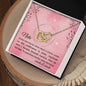 Nieta - Interlocking Hearts Necklace - abuela y abuelo