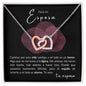 Para mi Esposa - Interlocking Hearts Necklace - tu esposo