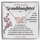 To my Lovely Granddaughter - Interlocking Hearts Necklace - I love you