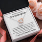 To my Beautiful Granddaughter - Interlocking Hearts Necklace - I Love You Forever & Always