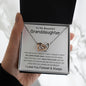 To my Beautiful Granddaughter - Interlocking Hearts Necklace - I Love You Forever & Always