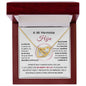 A Mi Hermosa Hija - Interlocking Hearts necklace - Mi Amor Y Mi Luz