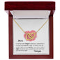 Mom - Interlocking Hearts Necklace - I love you