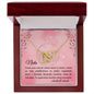 Nieta - Interlocking Hearts Necklace - abuela y abuelo