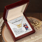 To our Granddaughter - Interlocking Hearts Necklace - Grandma & Grandpa