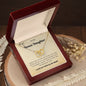 To My Bonus Daughter - Interlocking Hearts Necklace
