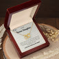 To my Bonus Daughter - Interlocking Hearts Necklace