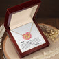 Mom - Interlocking Hearts Necklace - I love you