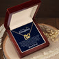 To my Daughter - Interlocking Hearts necklace - your Dad