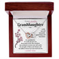 To my Lovely Granddaughter - Interlocking Hearts Necklace - I love you