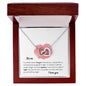 Mom - Interlocking Hearts Necklace - I love you