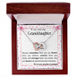 To our Granddaughter - Interlocking Hearts Necklace - love grandma & grandpa