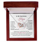 A Mi Hermosa Hija - Interlocking Hearts necklace - Mi Amor Y Mi Luz