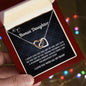 To My Bonus Daughter - Interlocking Hearts Necklace