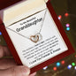To My Beautiful Granddaughter - Interlocking Hearts Necklace - I love you forever & Always