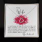 To my Wife - Delicate Heart Necklace - your husband